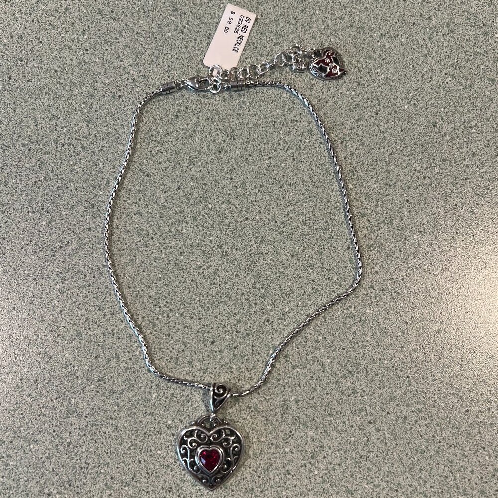 Brighton Jewelry Go Red Necklace